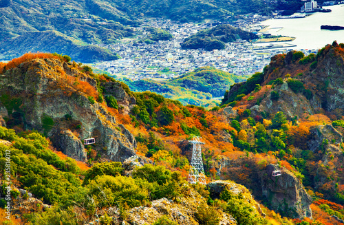 国立公園・秋の渓谷風景 photo