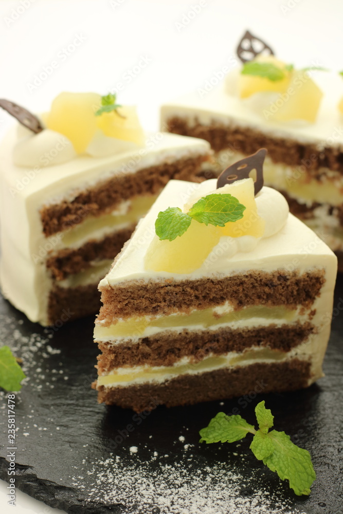 洋梨のショートケーキ 洋梨のショートケーキ