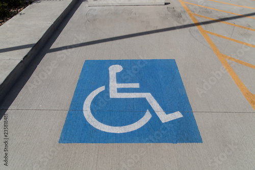 handicap parking sign