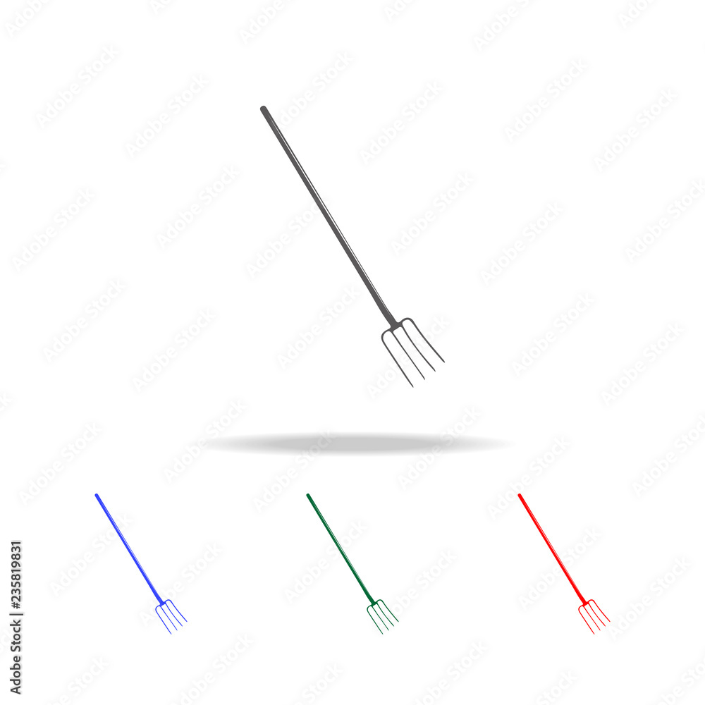 fork for garden icon. Elements of garden in multi colored icons. Premium quality graphic design icon. Simple icon for websites, web design, mobile app, info graphics