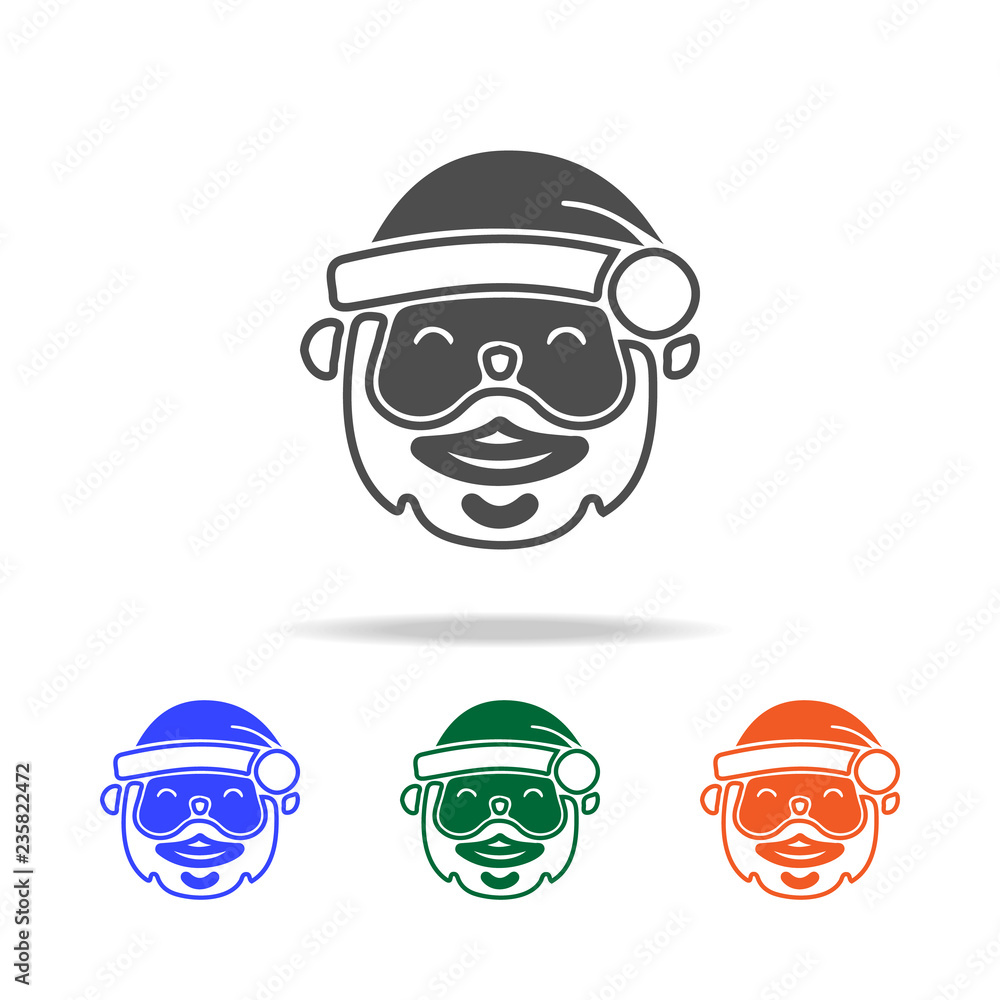 Santa Claus icon. Elements of Christmas holidays in multi colored icons. Premium quality graphic design icon. Simple icon for websites, web design, mobile app