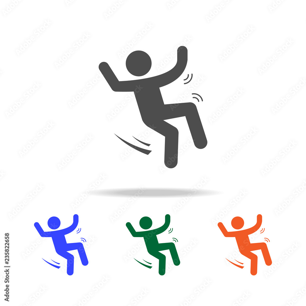 man Falling on snow icon. Elements of Christmas holidays in multi colored icons. Premium quality graphic design icon. Simple icon for websites, web design, mobile app man Falling on snow icon. Elements of Christmas holidays in multi colored icons. Premium quality graphic design icon. Simple icon for websites, web design, mobile app