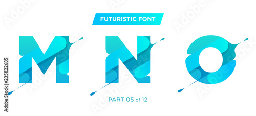 Vector Bold Geometric Rounded Font Design. Ultra Modern and Stylish Futuristic Typeset for Electronic Dance Music Poster Design, Night Club Flyer Template, Event Poster, DJ Party Banner. 
