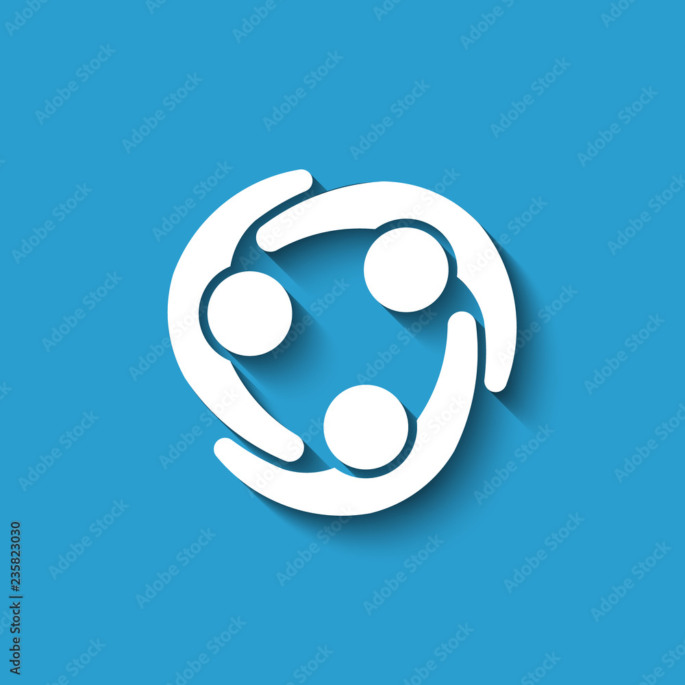 Teamwork People Students. Vector Logo Design Teamwork People Students. Vector Logo Design