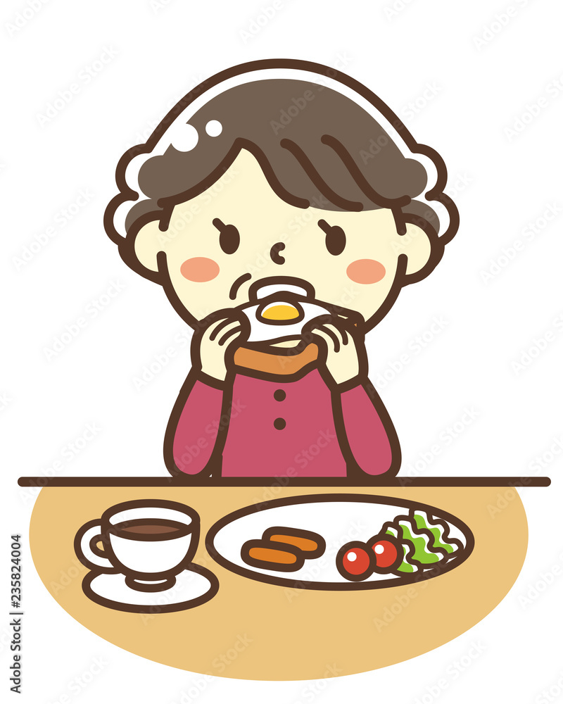 おばあちゃん 朝食 洋食 おばあちゃん 朝食 洋食