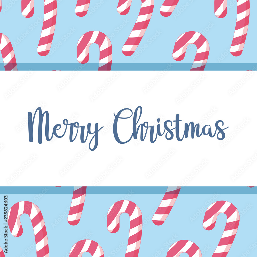 Obraz premium christmas sweet cane icon pattern