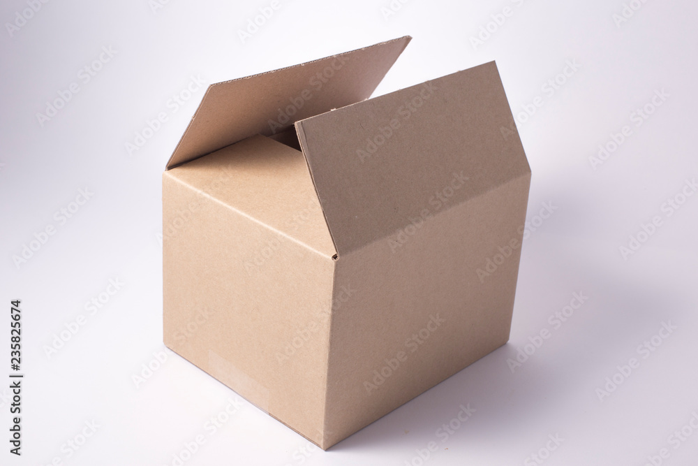 cardboard package box isolated. cardboard package box isolated.
