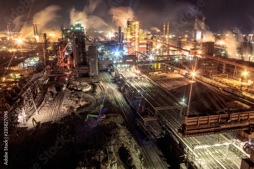  Night lights of the industrial center