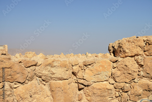 Ancient stone wall background and texture