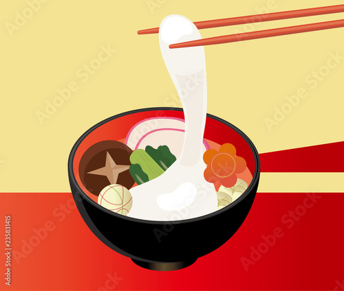 お餅とお雑煮のイラスト お正月のイメージ 和食 年賀状素材 New Year Dish Stock Vector Adobe Stock お餅とお雑煮のイラスト お正月のイメージ 和食 年賀状素材 New Year Dish Stock Vector Adobe Stock