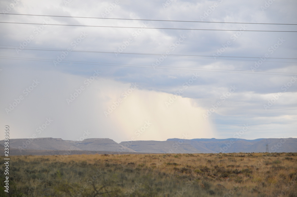 landscape with clouds and rain landscape with clouds and rain
