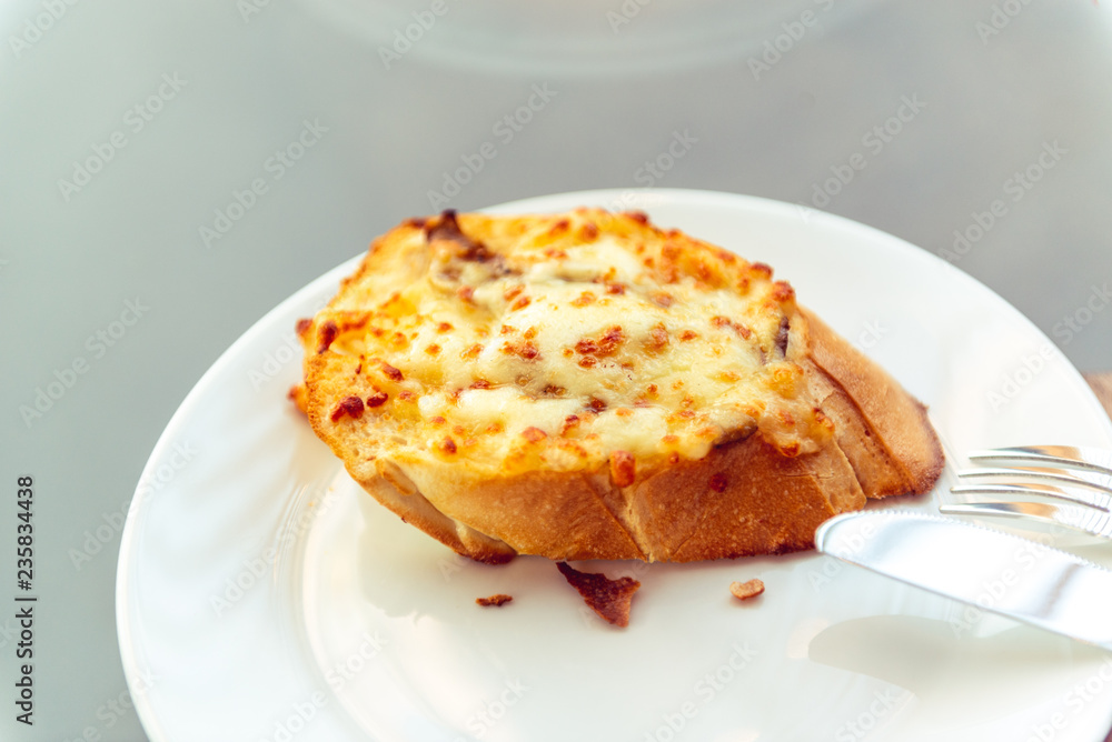 Mushroom Bruschetta with Cheese grilled. Mushroom Bruschetta with Cheese grilled.