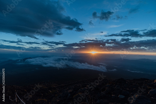 富士山 日の出