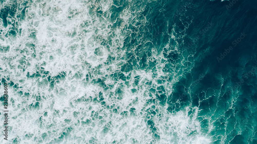 Aerial drone view of beautiful sea wave surface Aerial drone view of beautiful sea wave surface