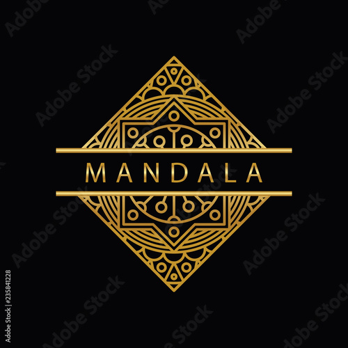 mandala - vector logo/icon illustration