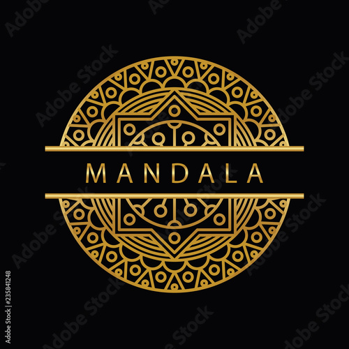 mandala - vector logo/icon illustration