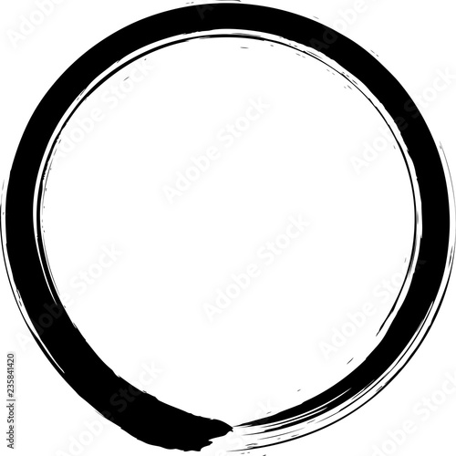 丸　円　黒　筆文字