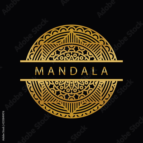 mandala - vector logo/icon illustration