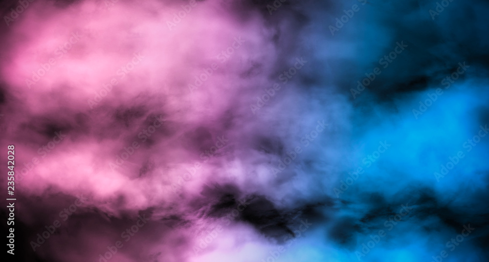Abstract Blue vs Pink Smoke mist fog background Abstract Blue vs Pink Smoke mist fog background