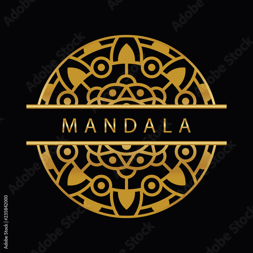 mandala - vector logo/icon illustration