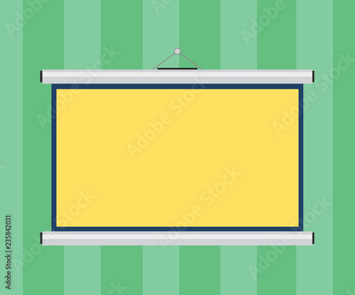 Wallpaper Mural Design business concept Empty copy space modern abstract background. Blank Portable Wall Hanged Projection Screen for Conference Presentation Torontodigital.ca