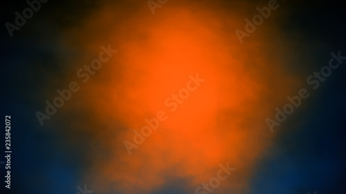 Canvas Blur orange/blue mist smoke . Abstract Wallpaper or Background