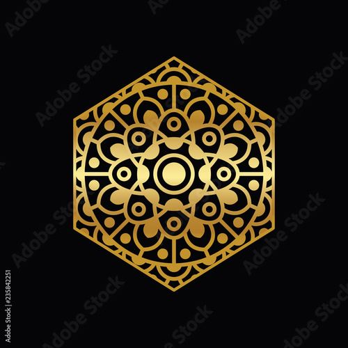 mandala - vector logo/icon illustration