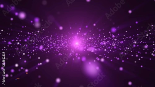 Shiny abstract violet glitter sparcles flying. 4k animation.