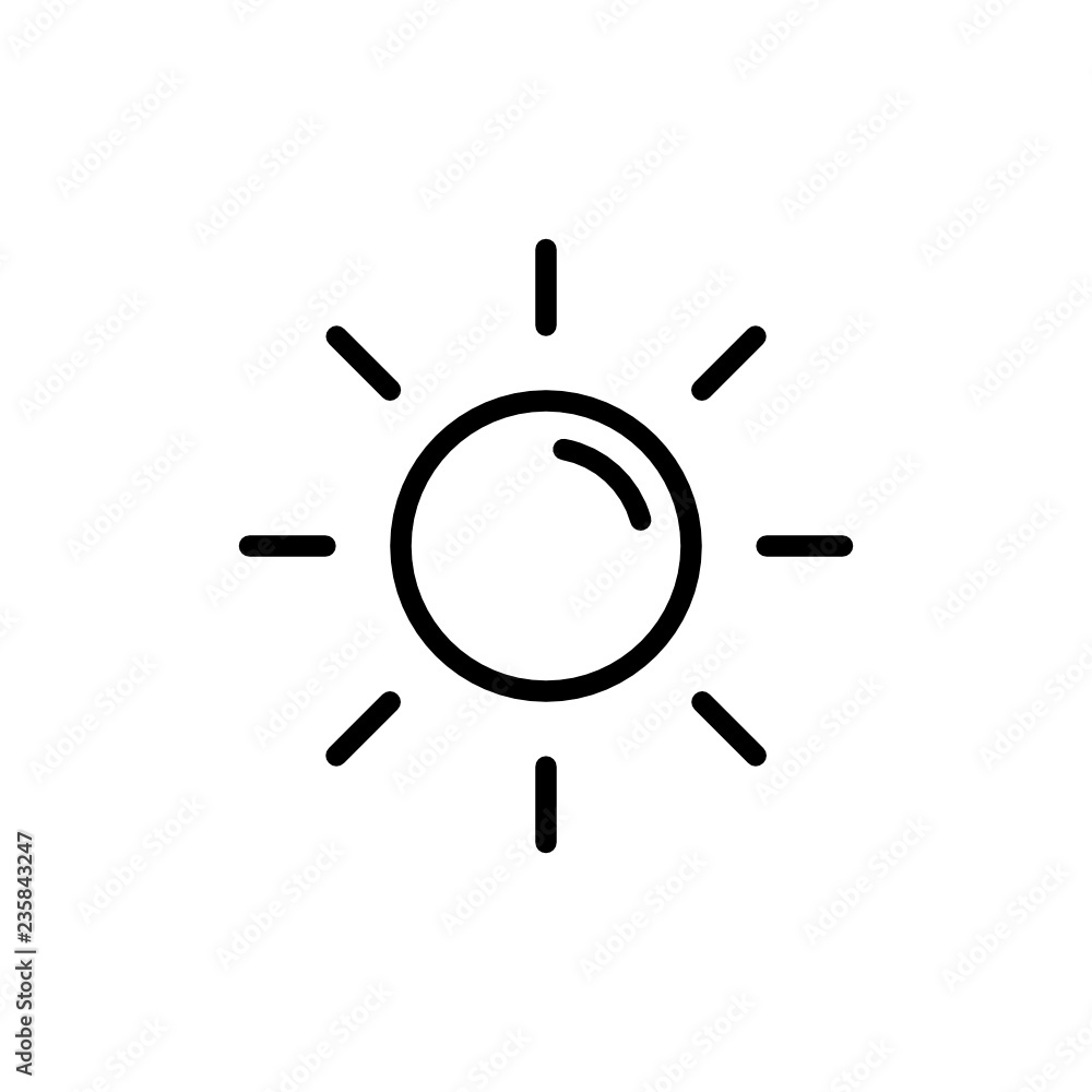 sun icon vector design. holiday icon sun icon vector design. holiday icon