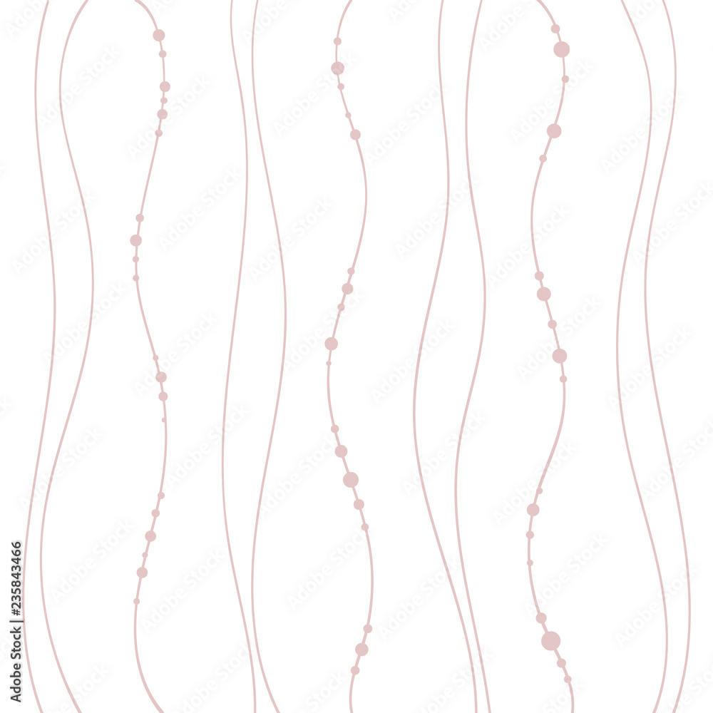 Design business concept Business ad for website promotion banners empty social media ad. Vertical Curved String Free Flow with Beads Seamless Repeat Pattern Vector Design business concept Business ad for website promotion banners empty social media ad. Vertical Curved String Free Flow with Beads Seamless Repeat Pattern Vector