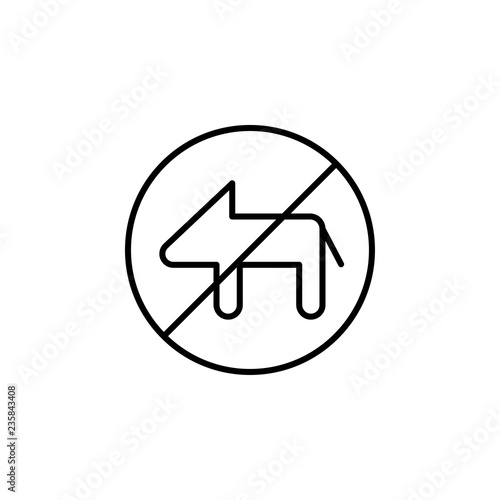 Free Download no dog icon vector - GFXLoad