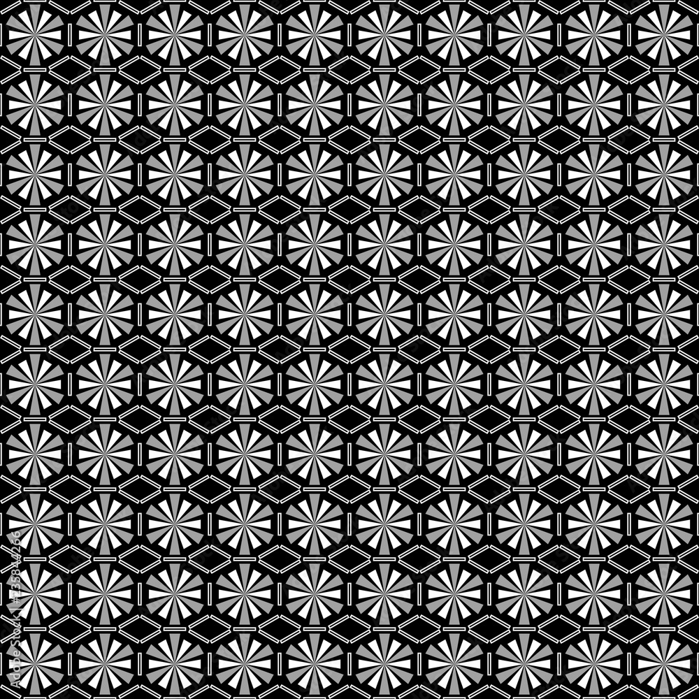 Black, gray and white geometric pattern background