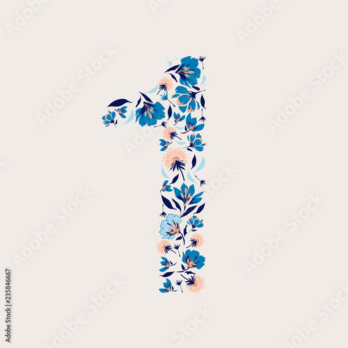floral number one