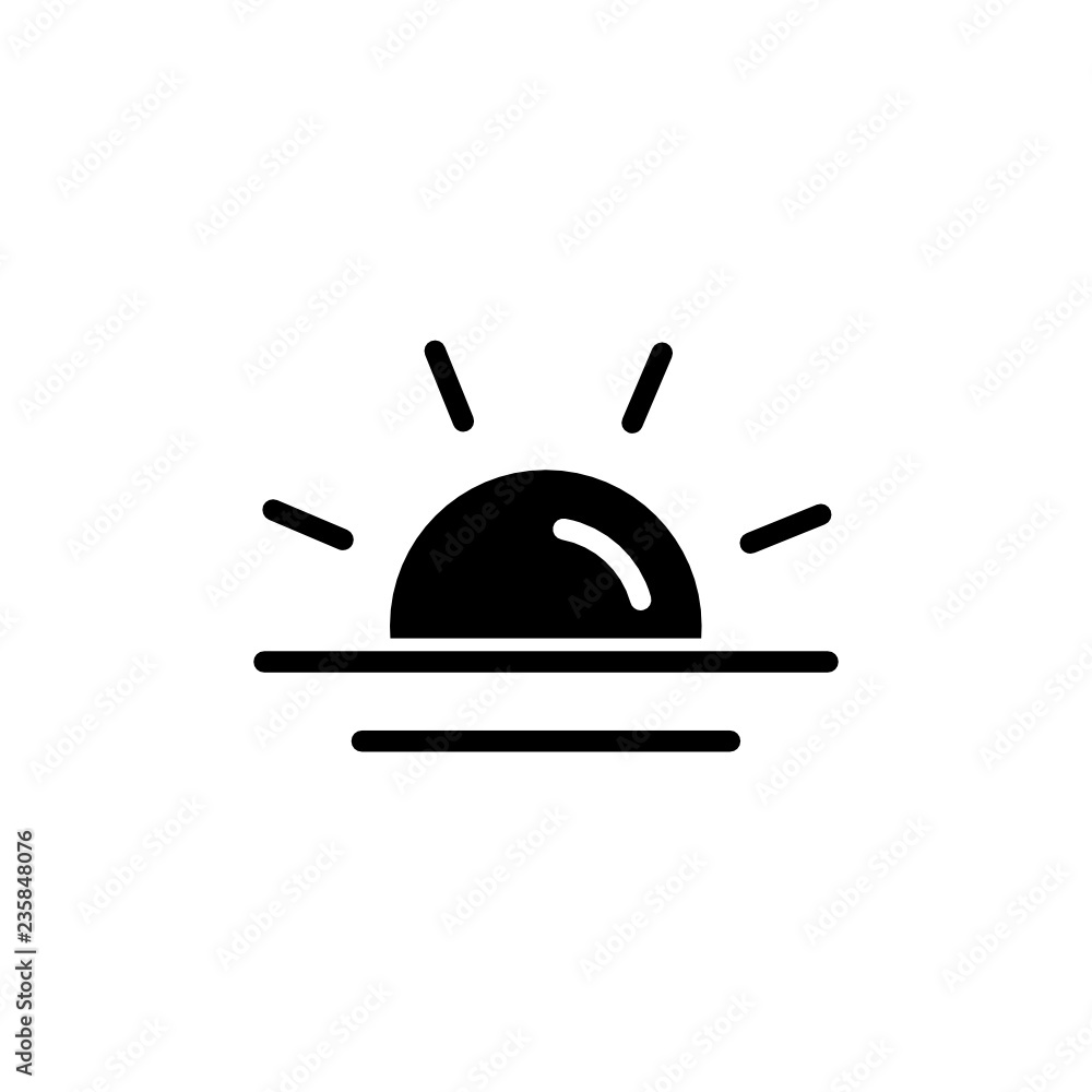 sunset icon vector glyph style. holiday icon sunset icon vector glyph style. holiday icon