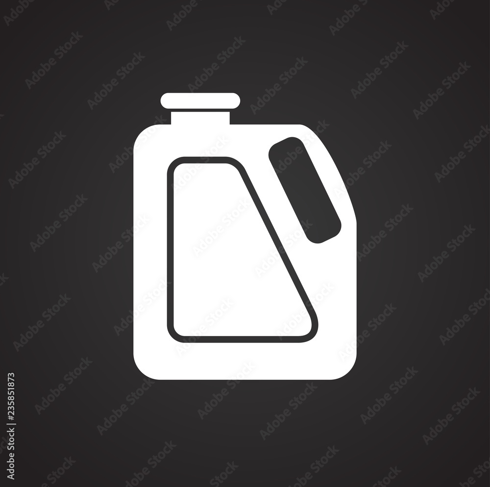 Car lubricant canister icon on black background for graphic and web design, Modern simple vector sign. Internet concept. Trendy symbol for website design web button or mobile app. Car lubricant canister icon on black background for graphic and web design, Modern simple vector sign. Internet concept. Trendy symbol for website design web button or mobile app.