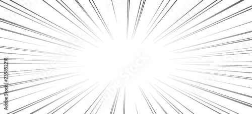 Comic book action lines. Speed lines Manga frame
