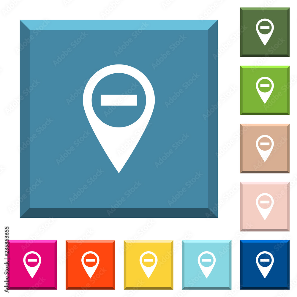 Remove GPS map location white icons on edged square buttons Remove GPS map location white icons on edged square buttons