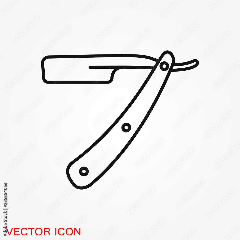 Barber icon vector, for web and mobile, salon hair dryer, hair curler.