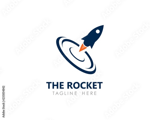 rocket logo icon vector template