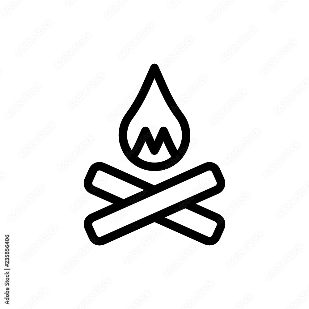 fire camp icon vector design. adventure icon fire camp icon vector design. adventure icon