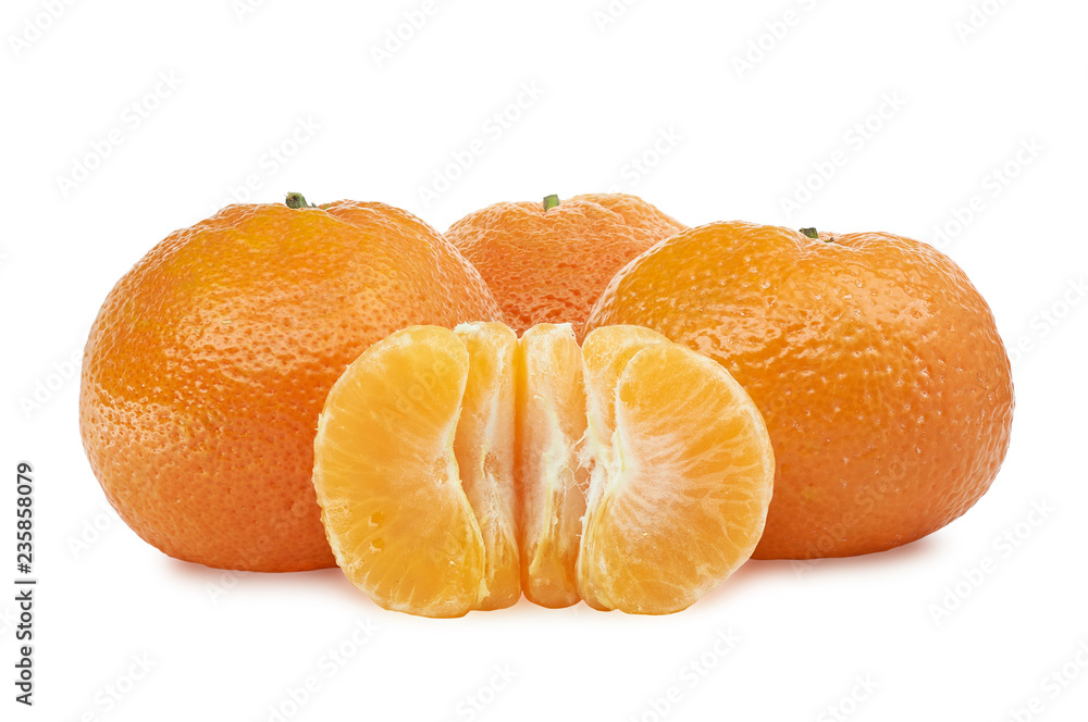 tangerine juicy ripe fruit on a white background tangerine juicy ripe fruit on a white background