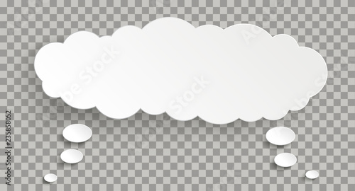 Double Thought Bubble Cloud Transparent