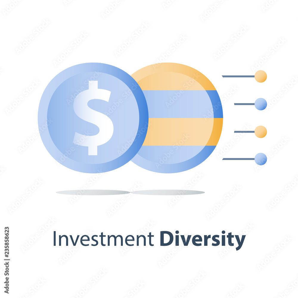 Asset diversification, investment fund structure, mutual fund concept, financial solution, capital distribution Asset diversification, investment fund structure, mutual fund concept, financial solution, capital distribution