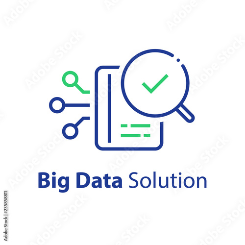 Information processing concept, big data capturing, storage and analysis