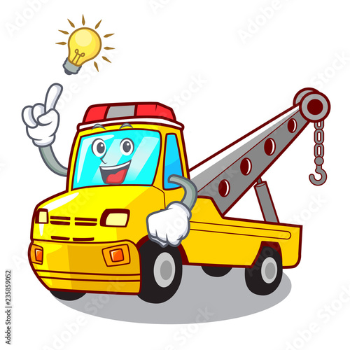 Have an idea tow truck for vehicle branding character