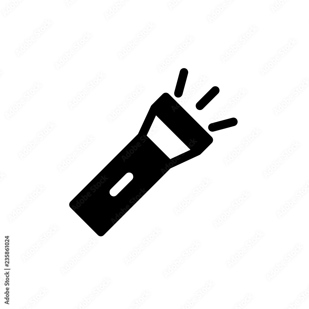 flash light icon vector glyph style flash light icon vector glyph style
