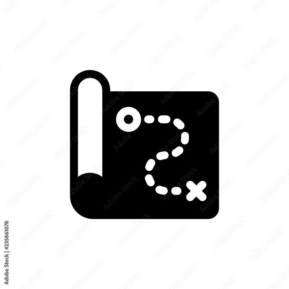 map icon vector glyph style map icon vector glyph style