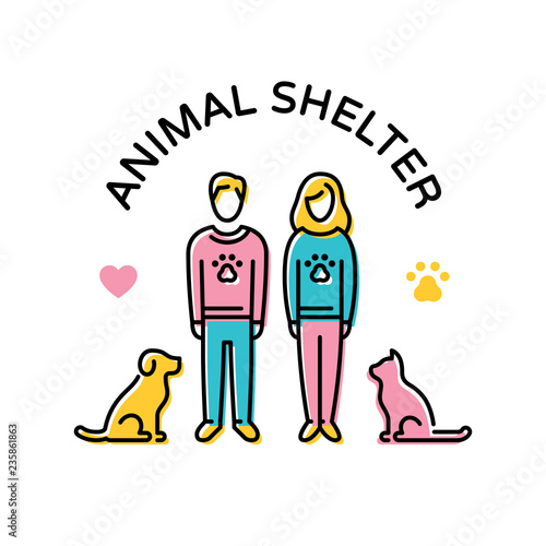 Vector Animal Shelter Banner Template