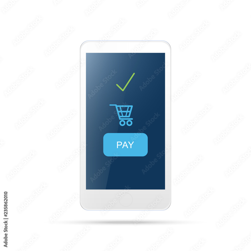 mobile payment ,online shopping concept.Payment mobile icon mobile payment ,online shopping concept.Payment mobile icon