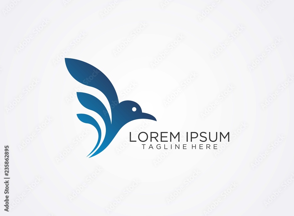 Obraz premium Flying bird logo design